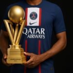 Le PSG et le nouveau Trophée de Ligue 1 ©PFH