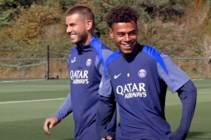 Désiré Doué Et Lucas Hernandez copyright -  - PSG.fr