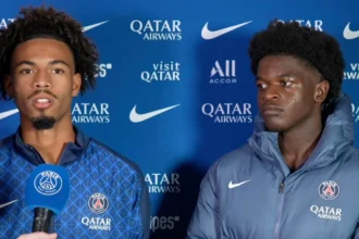 Mathis Jangeal et Quentin Ndjantou ©PSG.fr