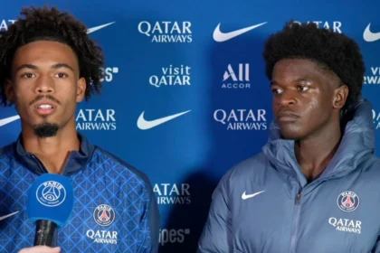 Mathis Jangeal et Quentin Ndjantou ©PSG.fr