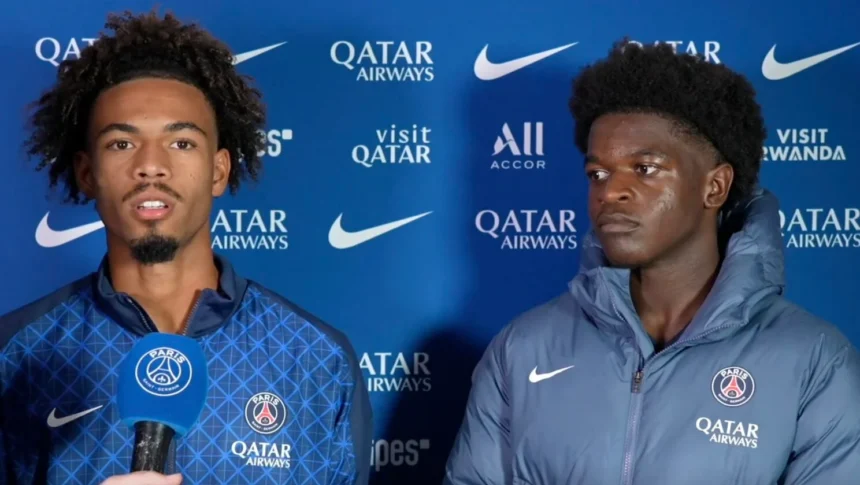Mathis Jangeal et Quentin Ndjantou ©PSG.fr