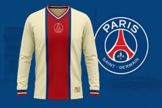 Maillot PSG retro - Copyright Pris Foot Hub